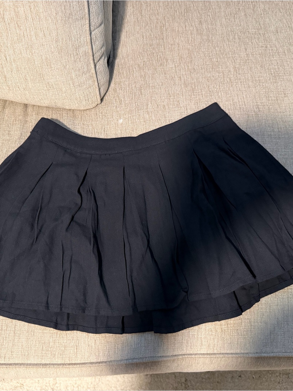 Fashion Nova Navy Pleated Mini Skirt
